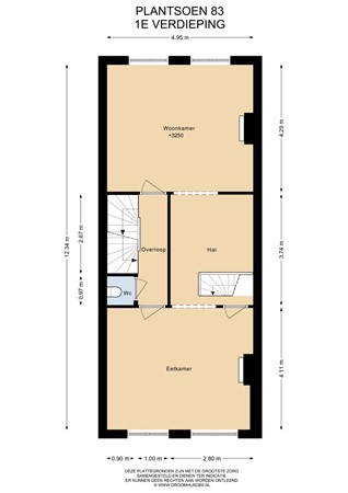 Floorplan - Plantsoen 83, 2311 KK Leiden
